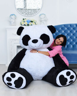 Большая гигантская плюшевая панда игрушка 230 см